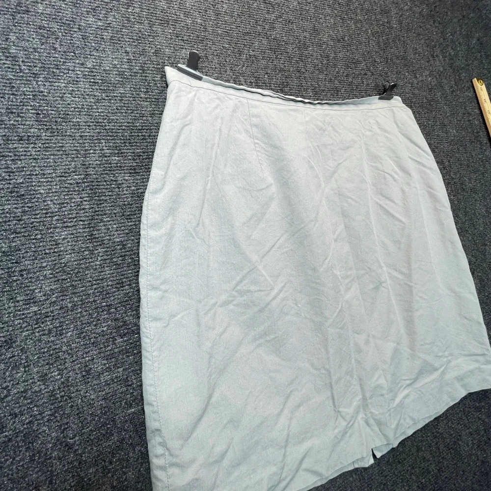 Banana Republic Pencil Mini Skirt Womens 14 Grey Made in Italy Y2K Dark Academia